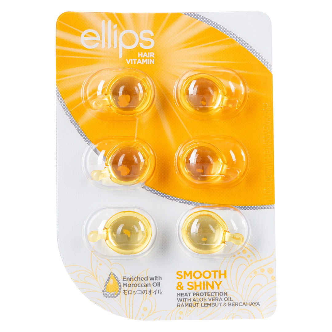 Serum Dưỡng Tóc Ellips Vitamin Óng Mượt Vỉ 6 Viên