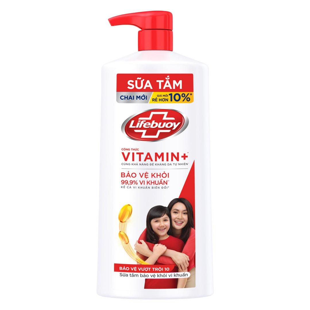 Sữa Tắm Lifebuoy Bảo Vệ Khỏi Vi Khuẩn Vượt Trội 10 800g (Mới)