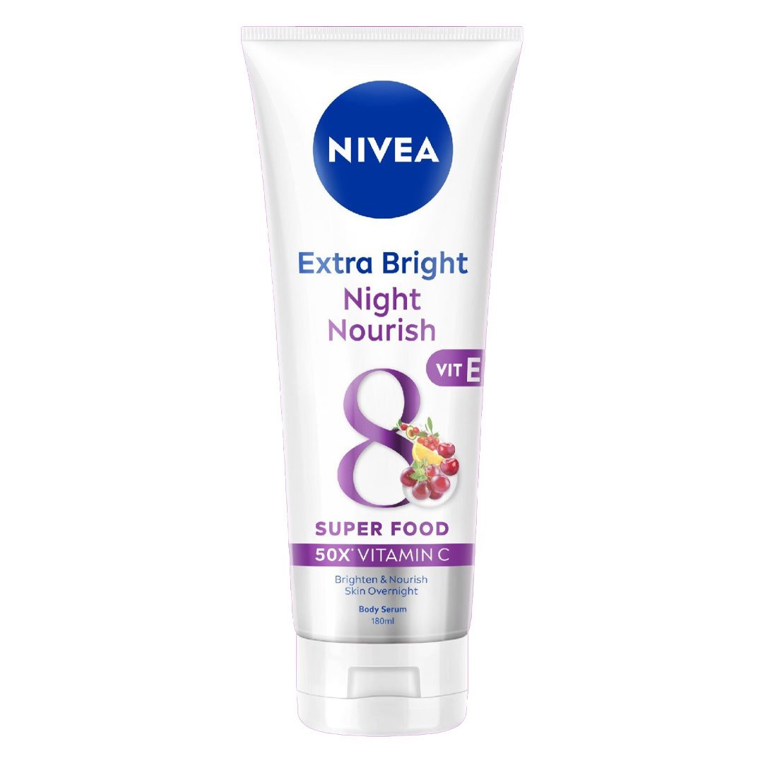 Serum Dưỡng Thể Nivea Sáng Da Ban Đêm 180ml
