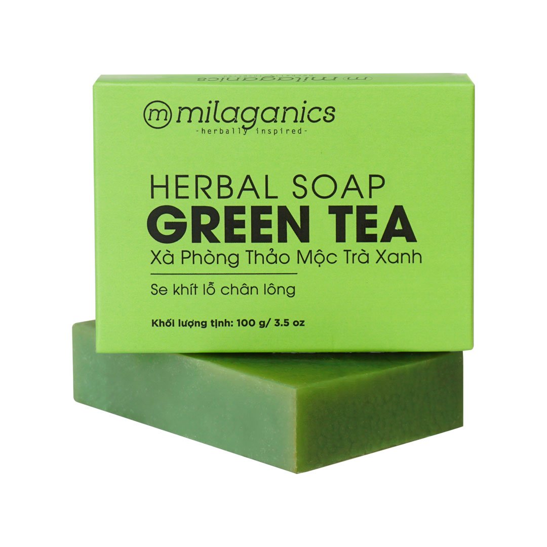 Xà Phòng Milaganics Thảo Mộc Trà Xanh 100g