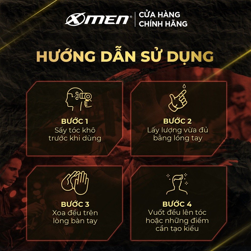 Sáp Vuốt Tóc X-Men 8H Siêu Giữ Nếp & Kiềm Dầu 65g