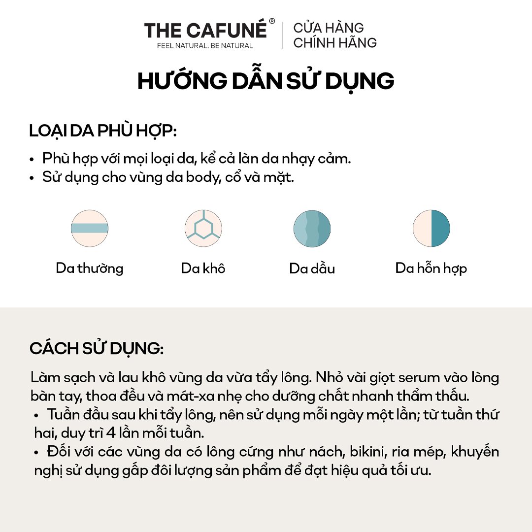 Serum The Cafuné Ngăn Mọc Lông Chiết Xuất Hoa Cúc 20ml