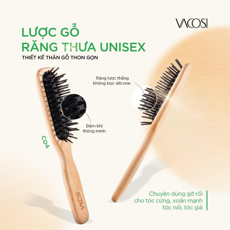 Lược Vacosi Tạo Kiểu Nam Nữ C04