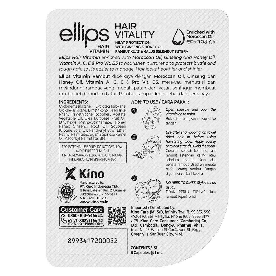 Serum Dưỡng Tóc Ellips Vitamin Sức Sống Mới 6 Viên