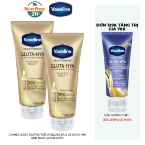 Combo 2 Sữa Dưỡng Thể Vaseline Bảo Vệ Sáng Mịn Ban Ngày 300ml (Mới)