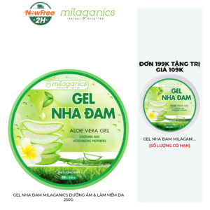 Gel Nha Đam Milaganics Dưỡng Ẩm & Làm Mềm Da 250g