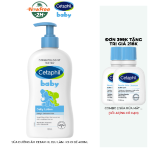Sữa Dưỡng Ẩm Cetaphil Dịu Lành Cho Bé 400ml