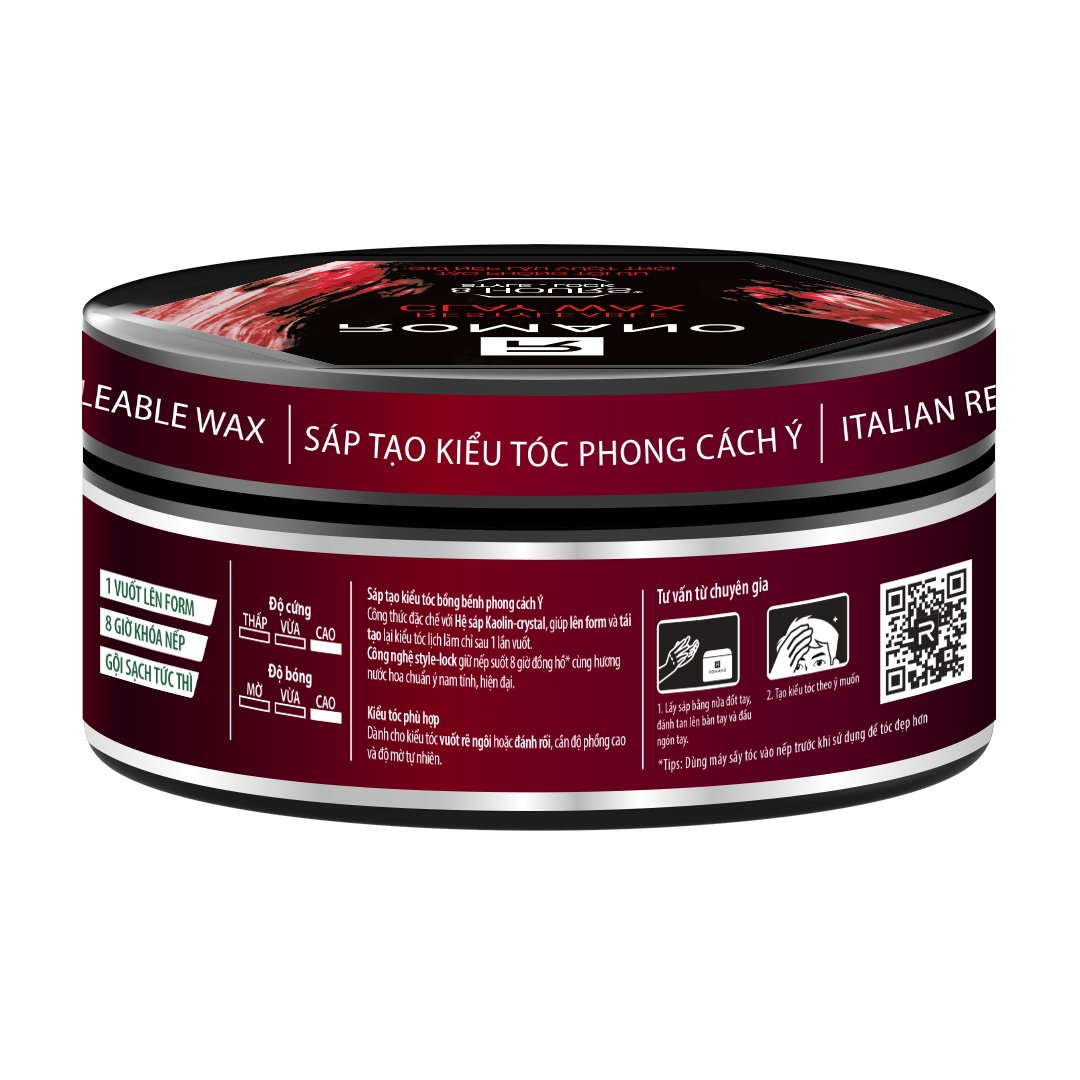 Sáp Vuốt Tóc Romano Clay Giữ Nếp Cứng, Bóng Mượt 68g