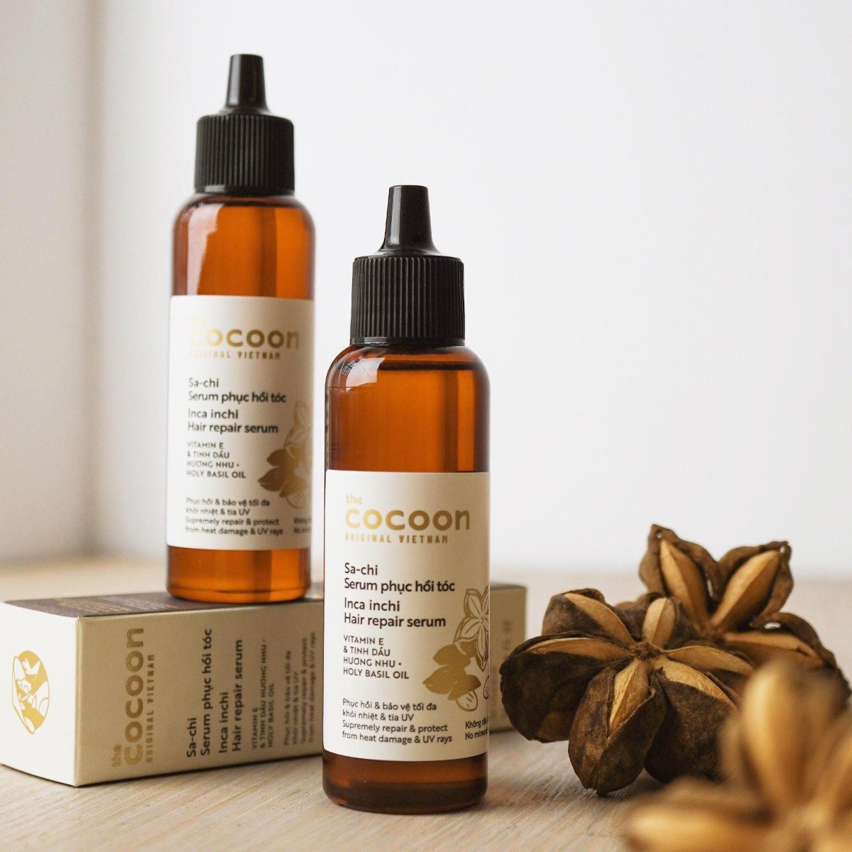 Tinh Chất Dưỡng Tóc Cocoon Hỗ Trợ Phục Hồi & Bảo Vệ 70ml