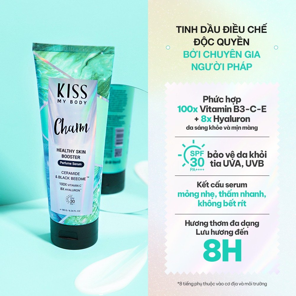 Serum Dưỡng Thể Kiss My Body Chống Nắng Hương Charm 180g