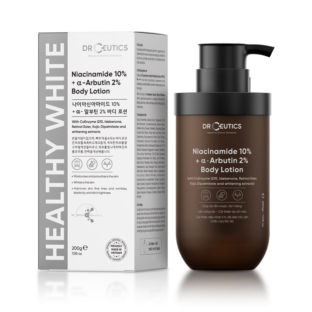 Sữa Dưỡng Thể DrCeutics 10% Niacinamide Hỗ Trợ Sáng Da 200g