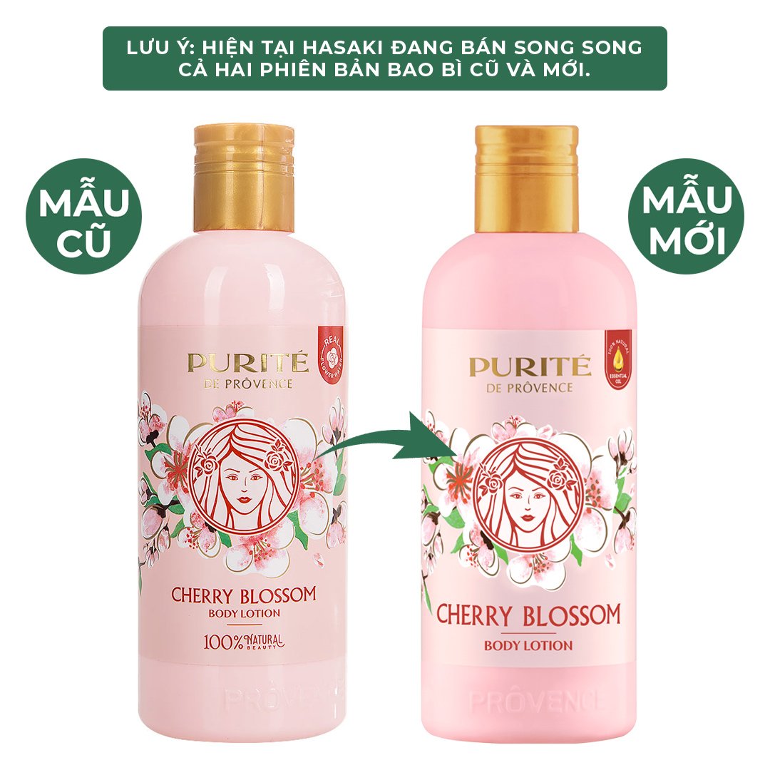 Sữa Dưỡng Thể Purité Sáng Mịn Hương Hoa Anh Đào 250ml