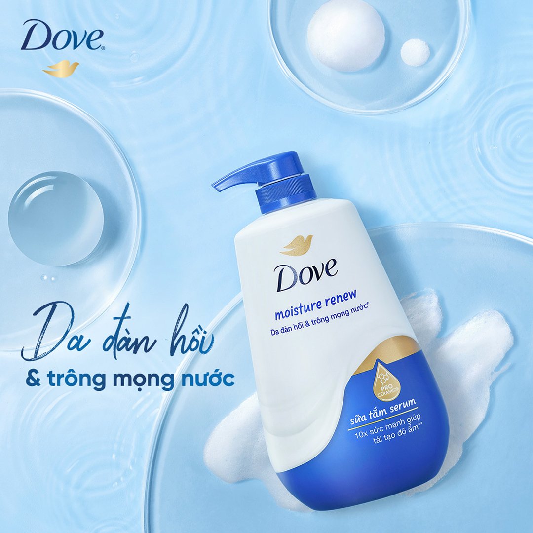Sữa Tắm Dưỡng Thể Dove Da Đàn Hồi, Trông Mọng Nước 900g