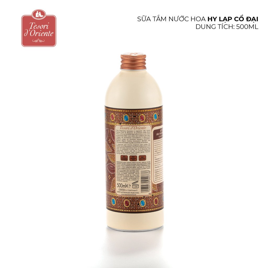 Sữa Tắm Nước Hoa Tesori d'Oriente Hy Lạp Cổ Đại 500ml