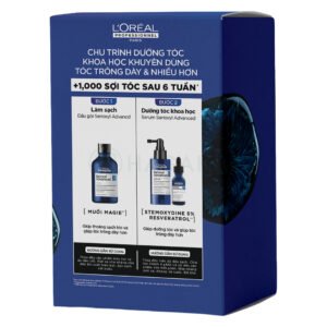 Bộ Chăm Sóc Tóc L'Oréal Professionnel Tinh Chất Hỗ Trợ Mọc Tóc 90ml + Dầu Gội Khóa Màu Nhuộm 100ml