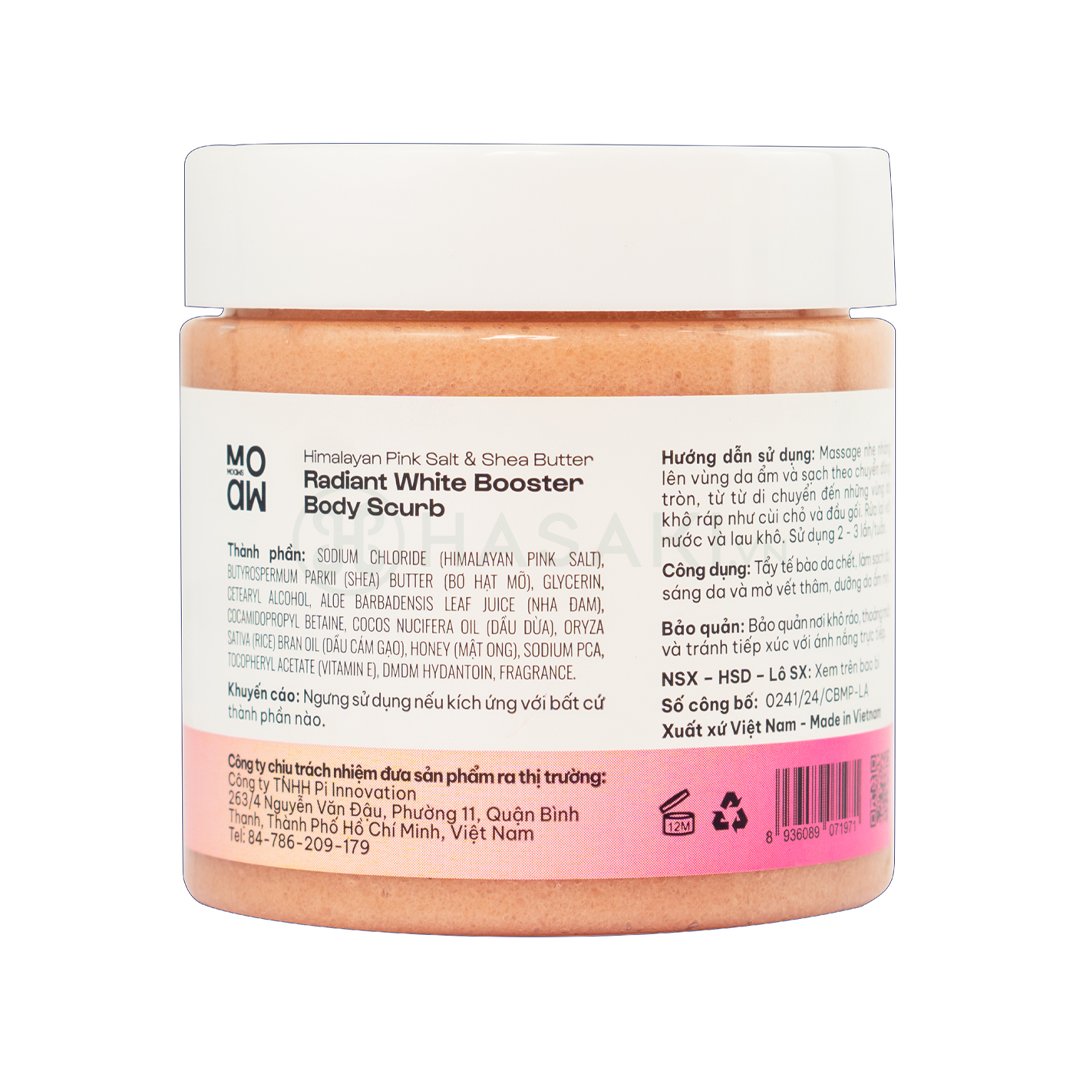 Combo 2 Tẩy Tế Bào Chết Toàn Thân Moaw Moaws Muối Hồng Sáng Da 250g