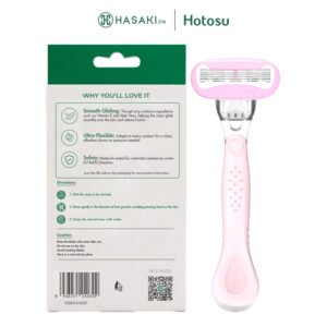 Dao Cạo Nữ Toàn Thân 5 Lưỡi Kèm Đầu Thay Hotosu, Màu Hồng