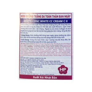 Kem Dưỡng Thể White Conc Làm Sáng Da Toàn Thân 200g