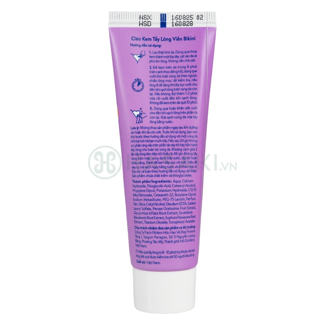 Kem Tẩy Lông Cléo Viền Bikini 50g (Mới)