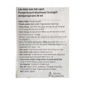 Lăn Khử Mùi Perspi-Guard Hiệu Quả Tối Ưu 30ml