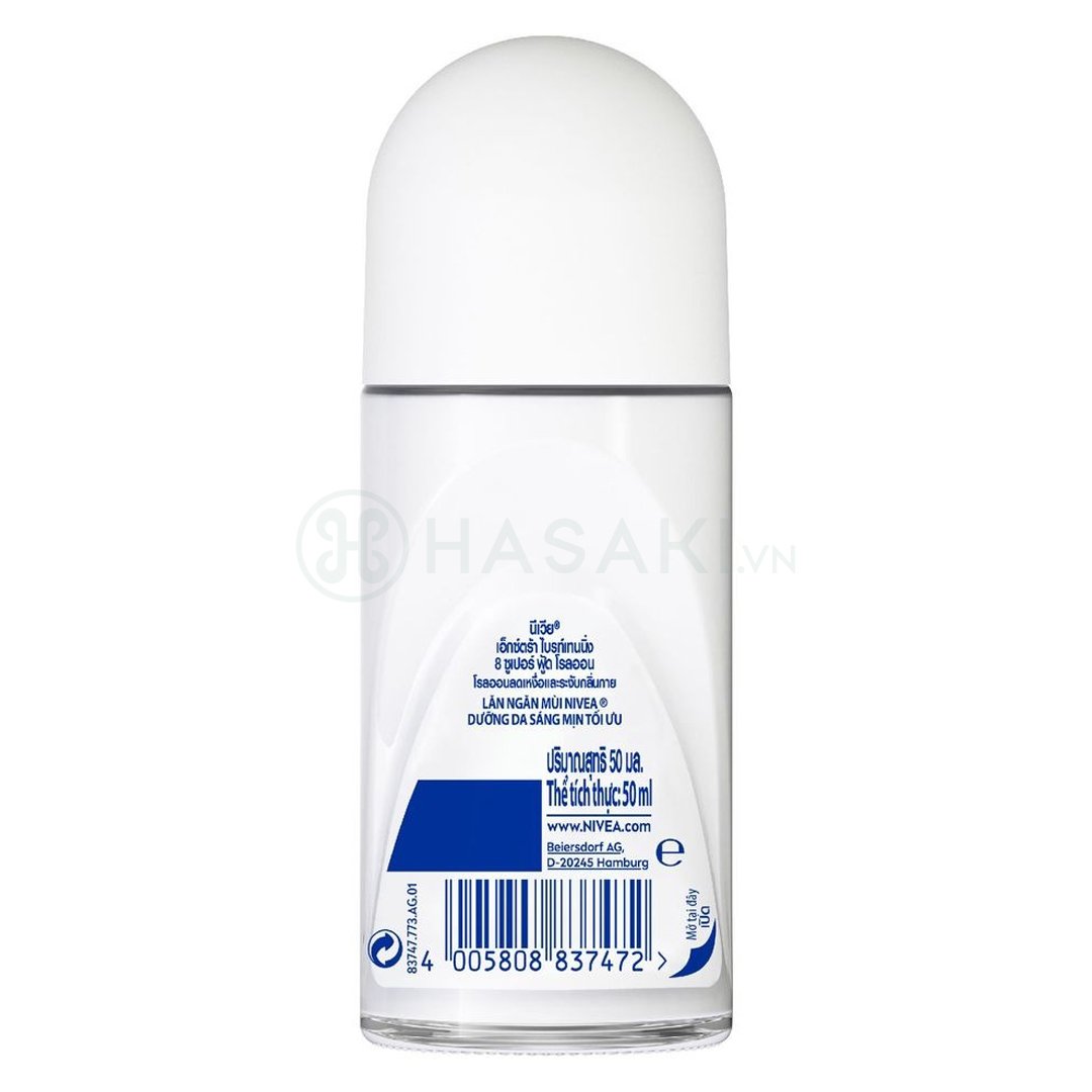 Lăn Khử Mùi Nivea Extra Brightening Sáng Mịn Tối Ưu 50ml