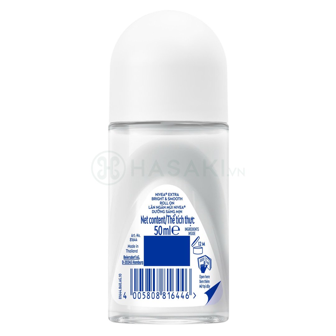 Lăn Khử Mùi Nivea Sáng Mịn Se Khít Lỗ Chân Lông 50ml