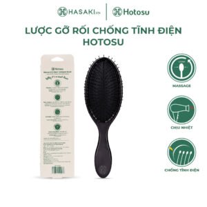 Lược Gỡ Rối Hotosu Giảm Gãy Rụng Làm Phồng Tóc - Màu Đen