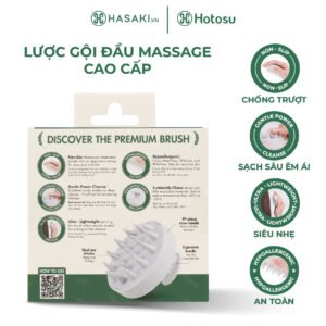 Lược Gội Đầu Hotosu Massage Cao Cấp (Màu Kem)