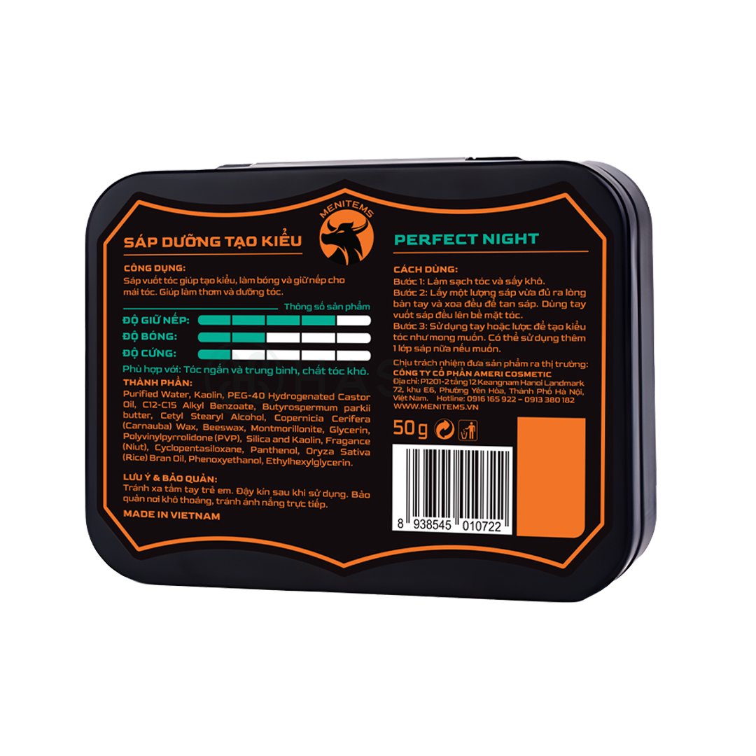 Sáp Tạo Kiểu Menitems Pomade Pro - Perfect Night 50g