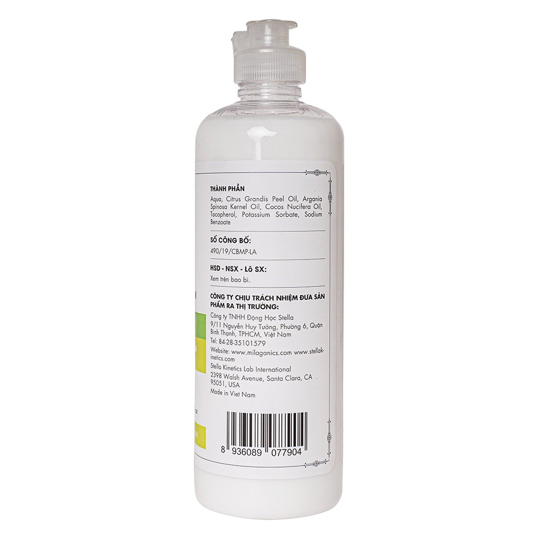 Serum Bưởi Milaganics Ngăn Rụng & Kích Thích Mọc Tóc 500ml