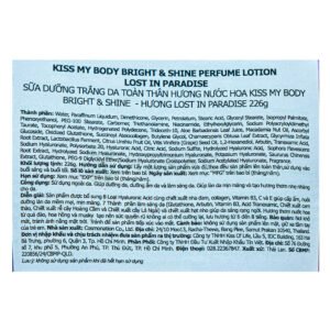 Sữa Dưỡng Thể Kiss My Body Sáng Da Lost In Paradise 226g