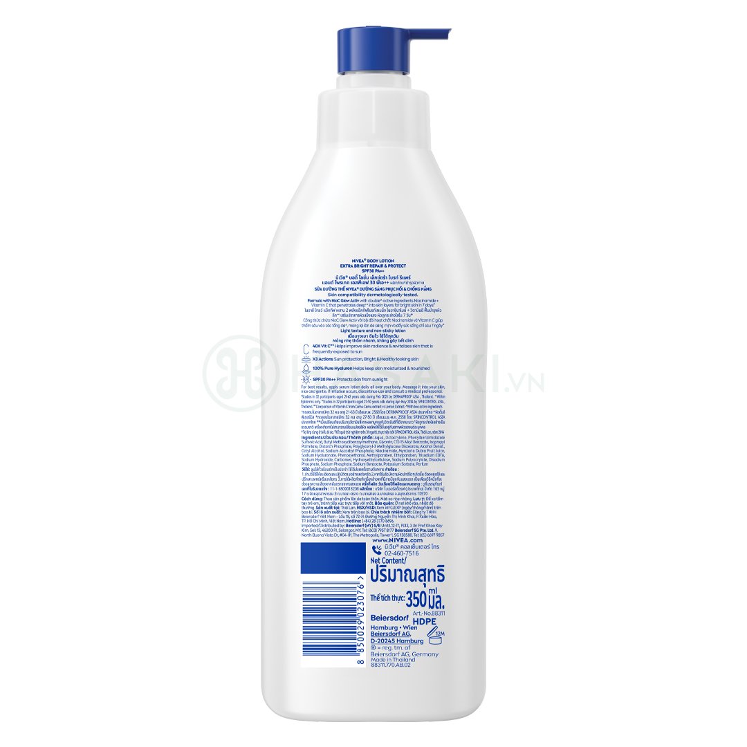 Combo 2 Sữa Dưỡng Thể Nivea Phục Hồi & Chống Nắng Ban Ngày 350ml