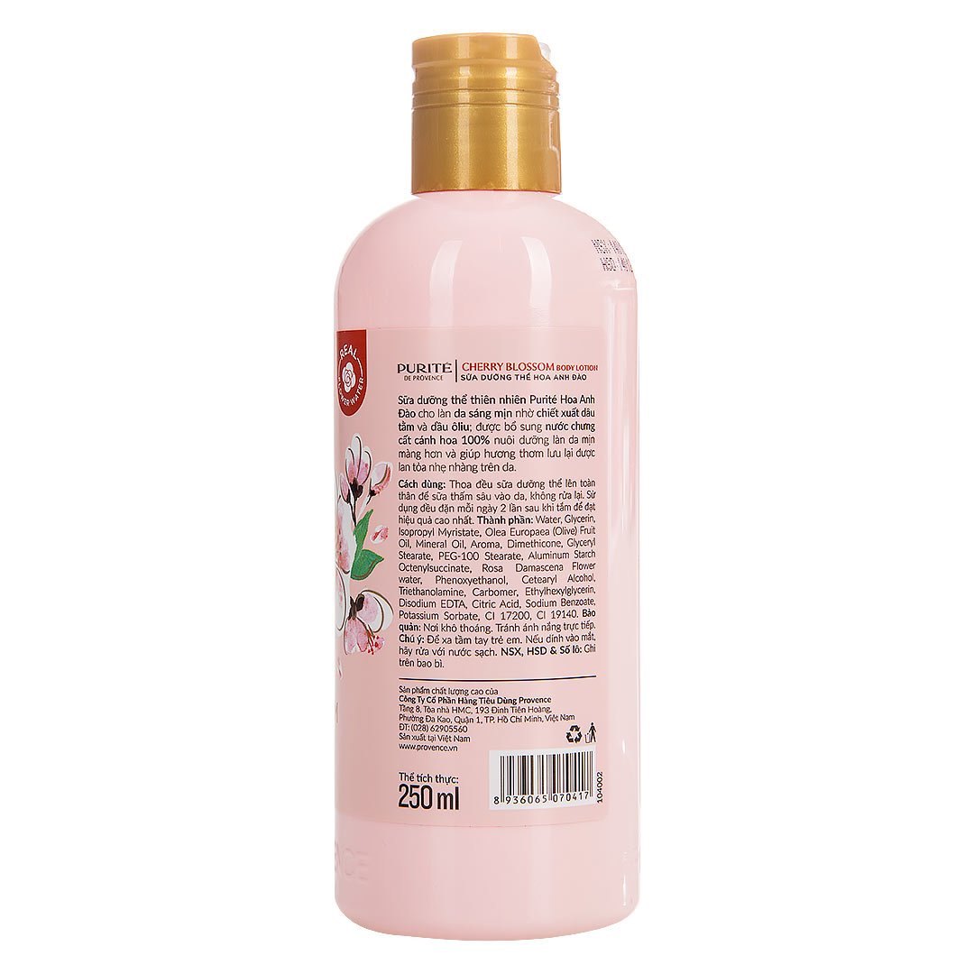 Sữa Dưỡng Thể Purité Sáng Mịn Hương Hoa Anh Đào 250ml
