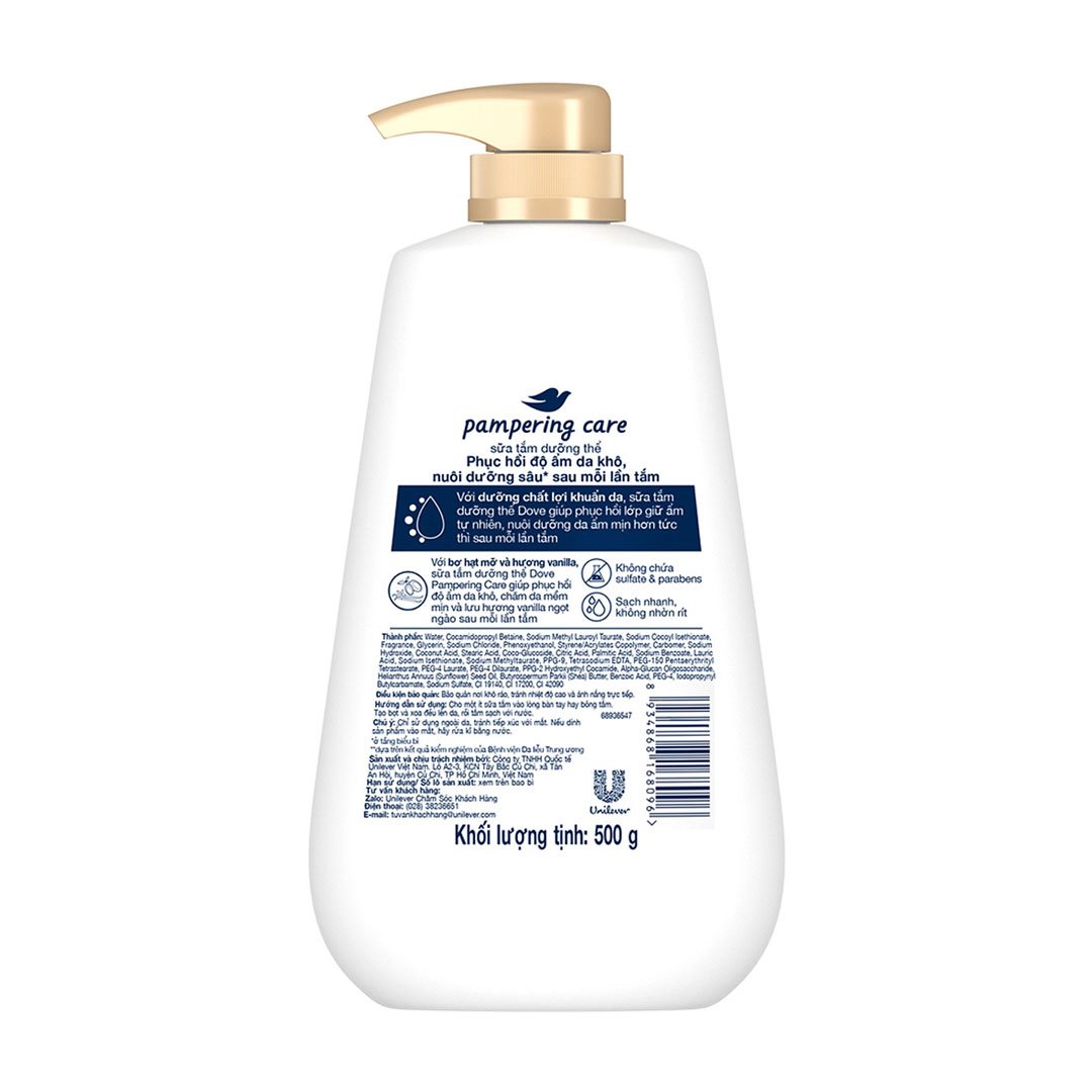 Sữa Tắm Dưỡng Thể Dove Cải Thiện Làn Da Khô 500g