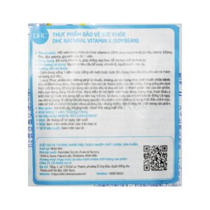 Thực Phẩm Bảo Vệ Sức Khỏe DHC Natural Vitamin E (Soybean)