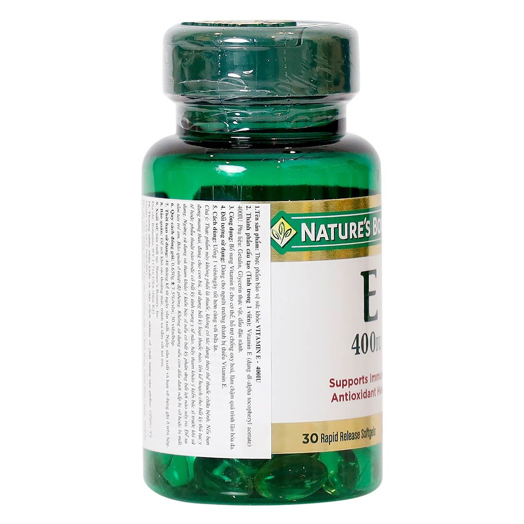 Thực Phẩm Bảo Vệ Sức Khỏe Vitamin E – 400IU