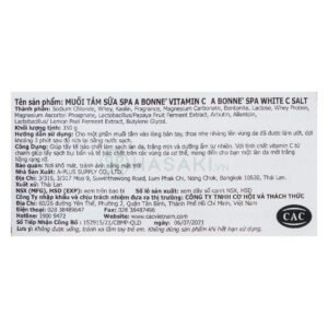 Muối Tắm A Bonne Vitamin C Chiết Xuất Đu Đủ & Chanh 350g
