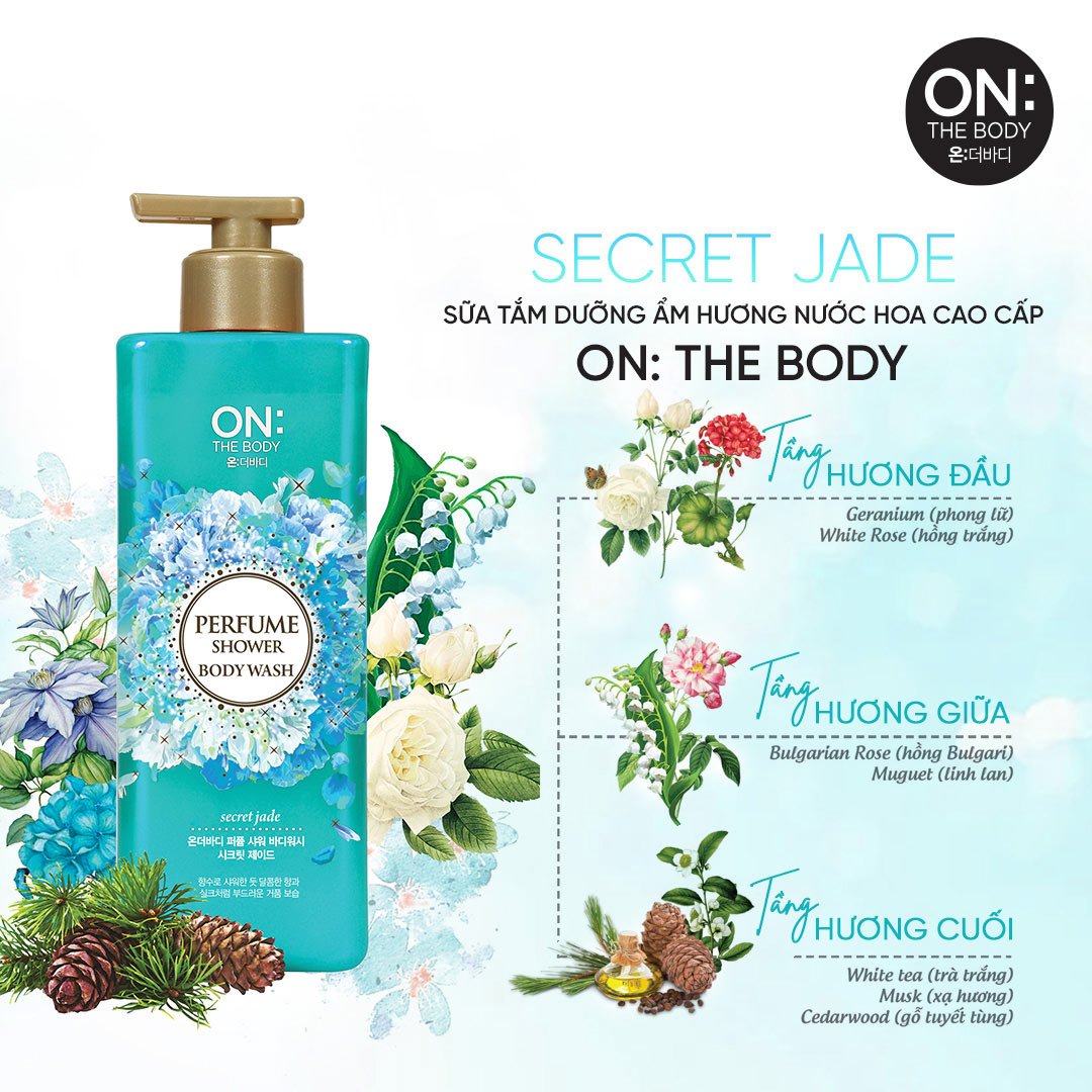 Combo 2 Sữa Tắm On: The Body Dưỡng Ẩm Hương Sang Trọng 500g