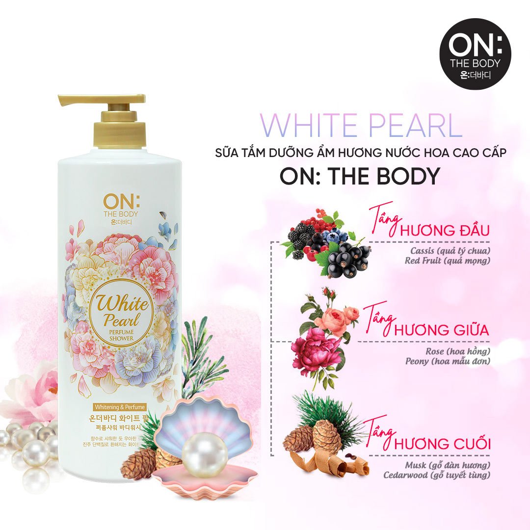 Combo 2 Sữa Tắm On: The Body Dưỡng Ẩm Hương Thư Giãn 1000g