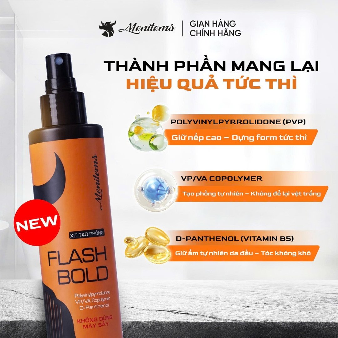Combo Menitems Sáp Tạo Kiểu Clay Wax - IcyVibe 45g + Xịt Tạo Phồng Tạo Kiểu Đa Năng 100ml