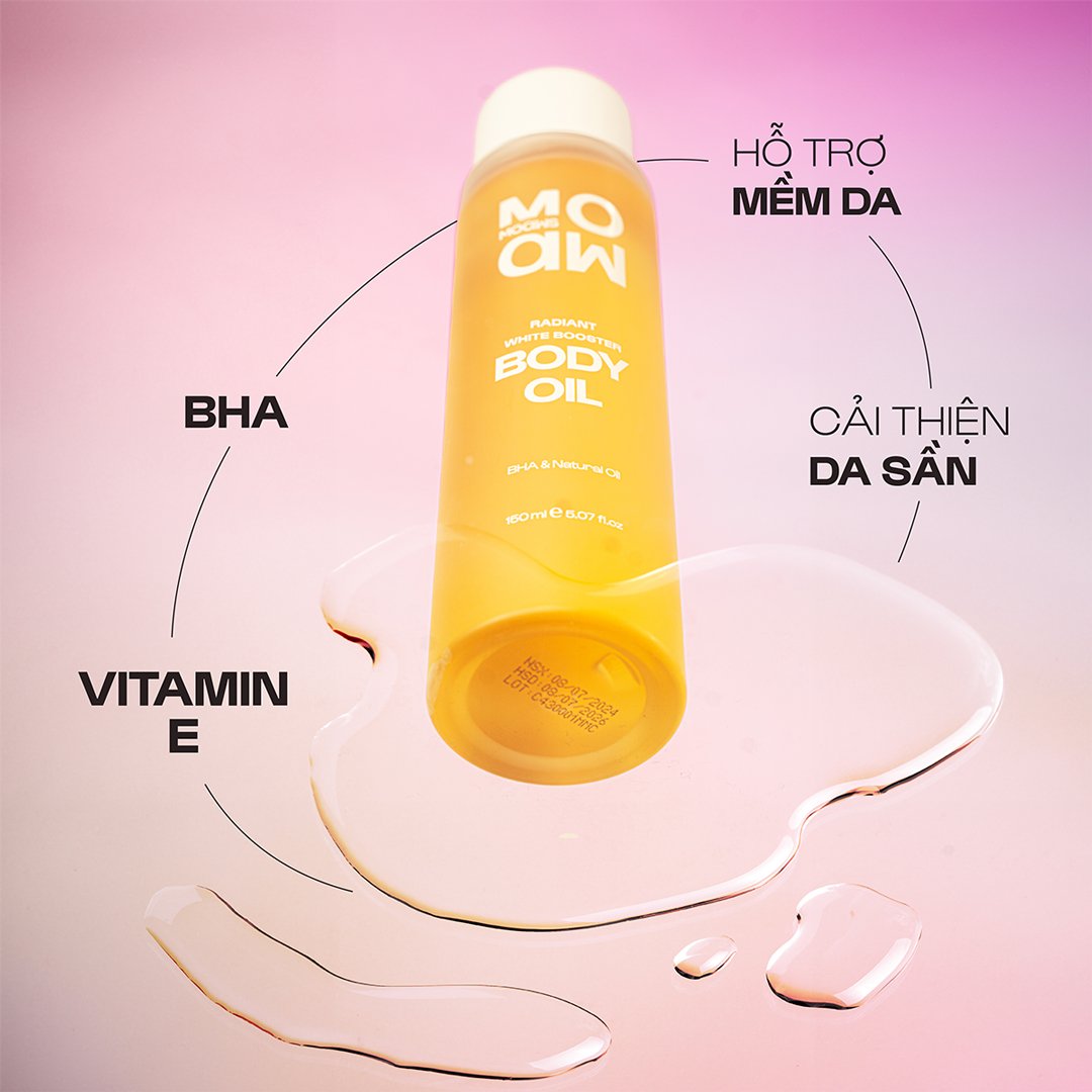 Dầu Dưỡng Thể Moaw Moaws Cấp Ẩm Chuyên Sâu, Sáng Da 150ml