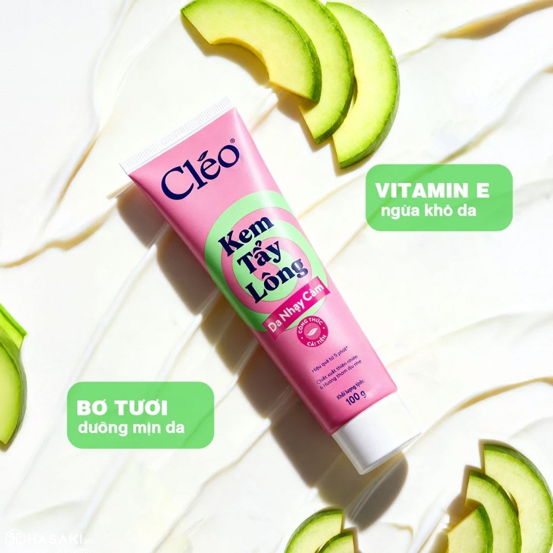 Kem Tẩy Lông Cléo Dành Cho Da Nhạy Cảm 100g (Mới)