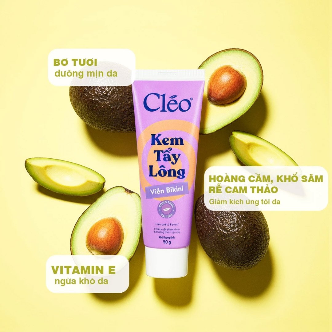 Kem Tẩy Lông Cléo Viền Bikini 50g (Mới)