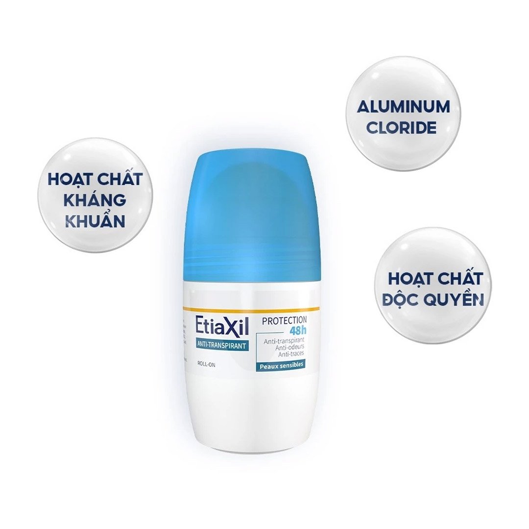 Lăn Khử Mùi EtiaXil Hàng Ngày Cho Mọi Loại Da 50ml