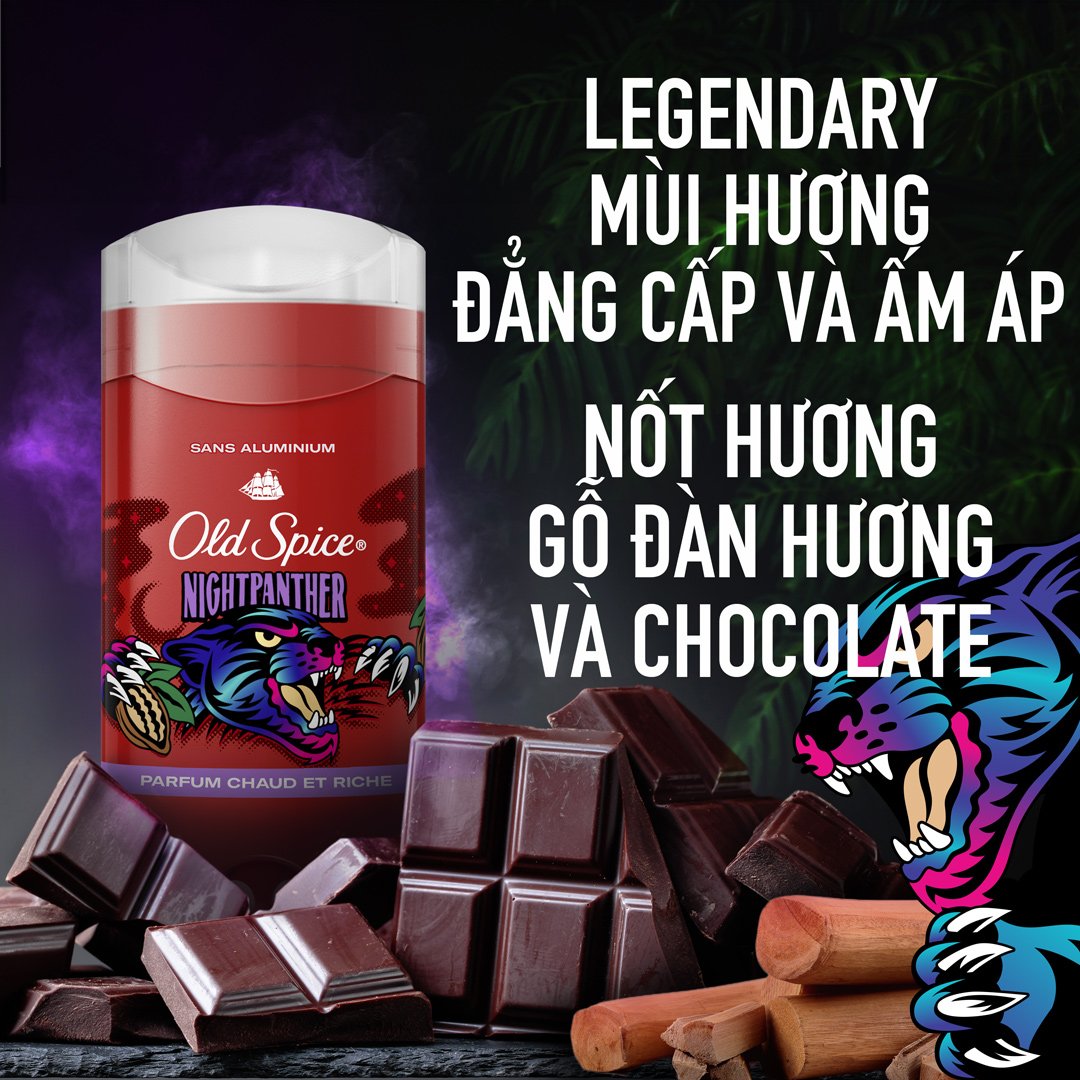 Sáp Khử Mùi Old Spice Hương NightPanther Ấm Áp Và Lịch Lãm 85g