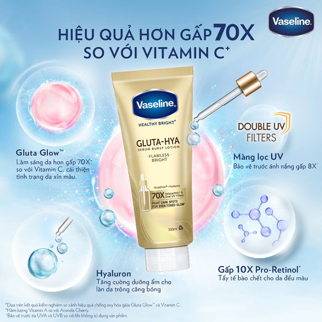 Sữa Dưỡng Thể Vaseline Bảo Vệ Sáng Mịn Ban Ngày 300ml