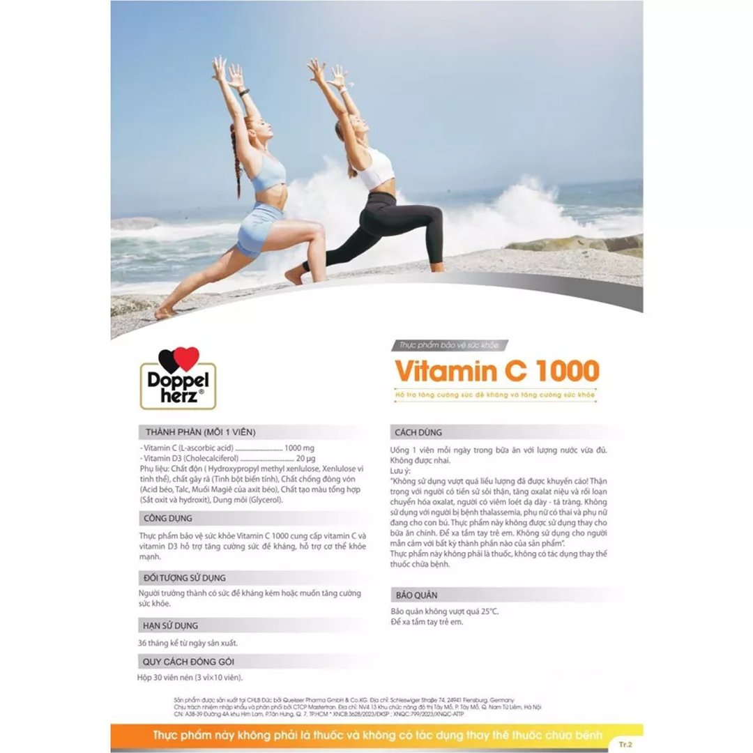 Thực Phẩm Bảo Vệ Sức Khoẻ Vitamin C 1000