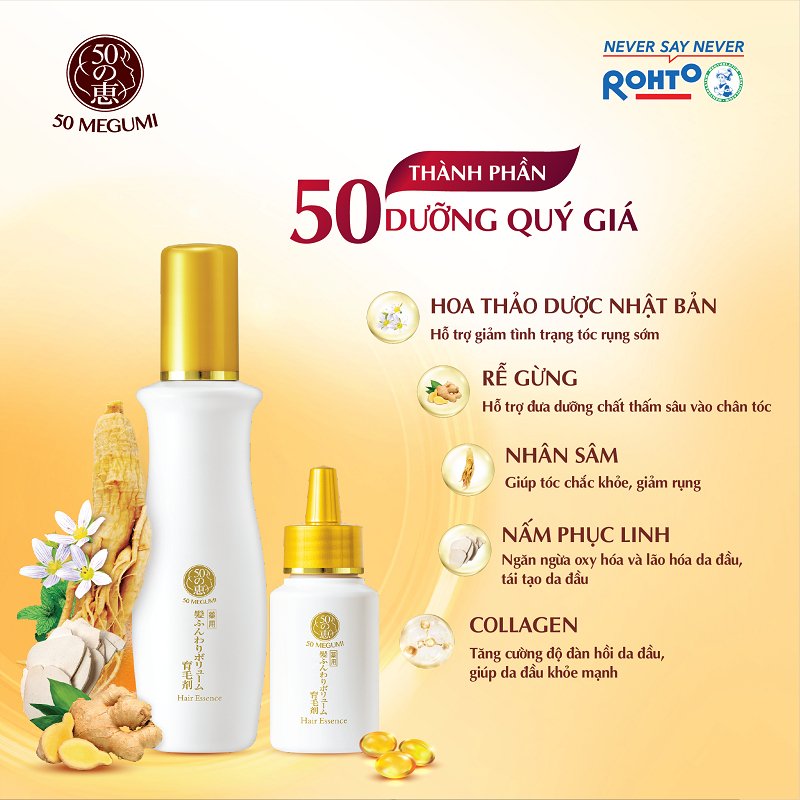 Tinh Chất 50 Megumi Dưỡng Và Ngăn Rụng Tóc 120ml